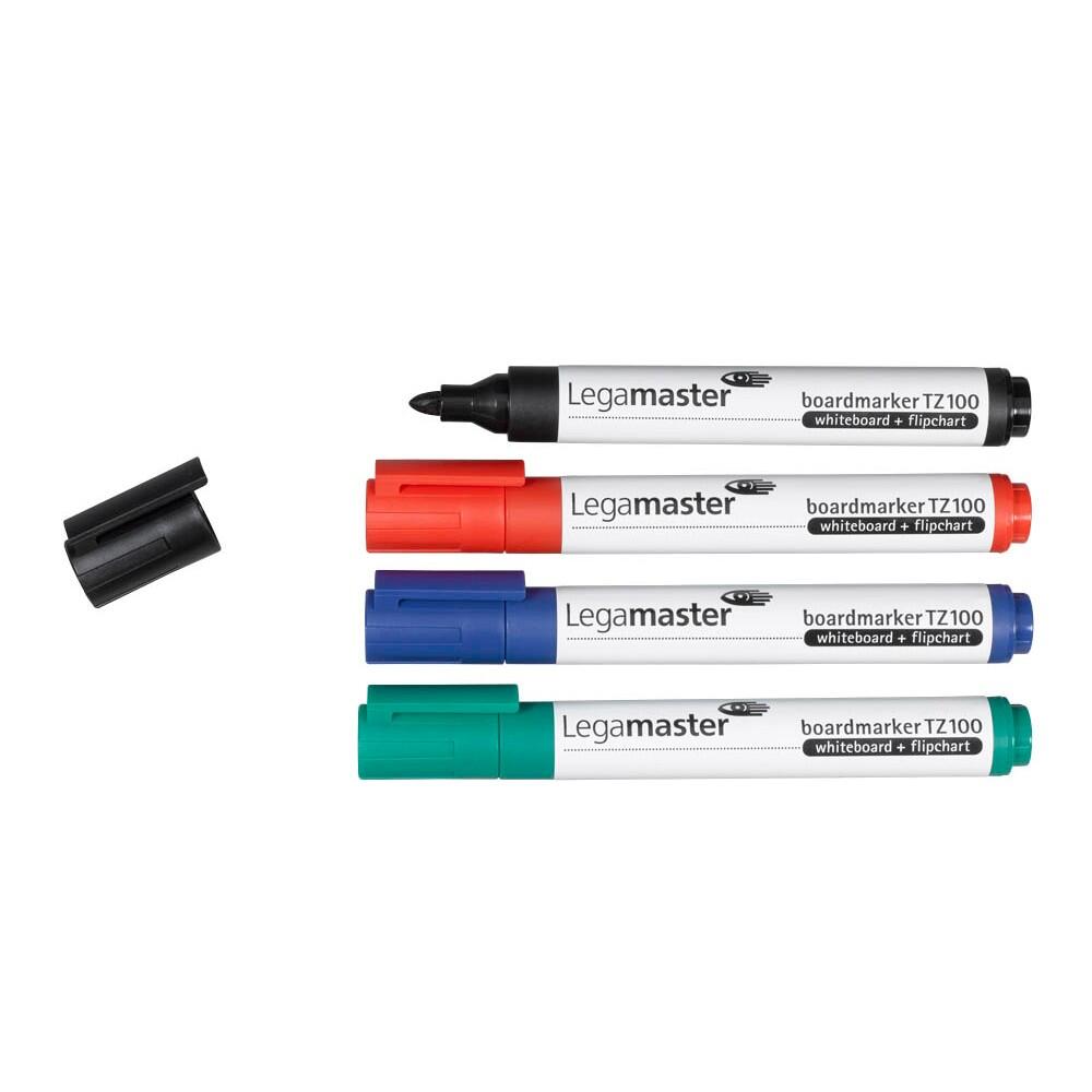 Legamaster TZ 100 Whiteboard-Marker 1,5 - 3,0 mm farbsortiert - 4 Stück