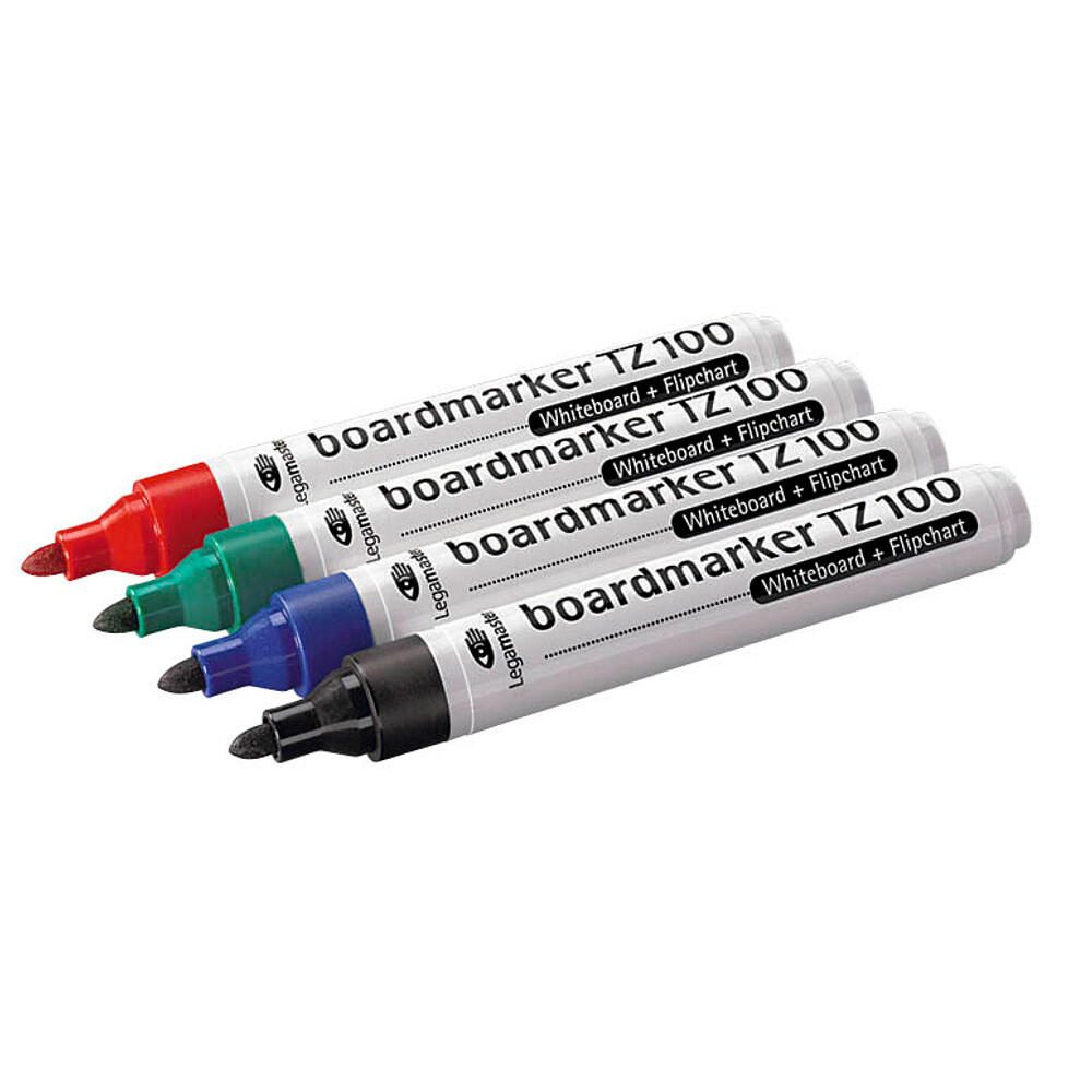 Legamaster TZ 100 Whiteboard-Marker 1,5 - 3,0 mm farbsortiert - 4 Stück