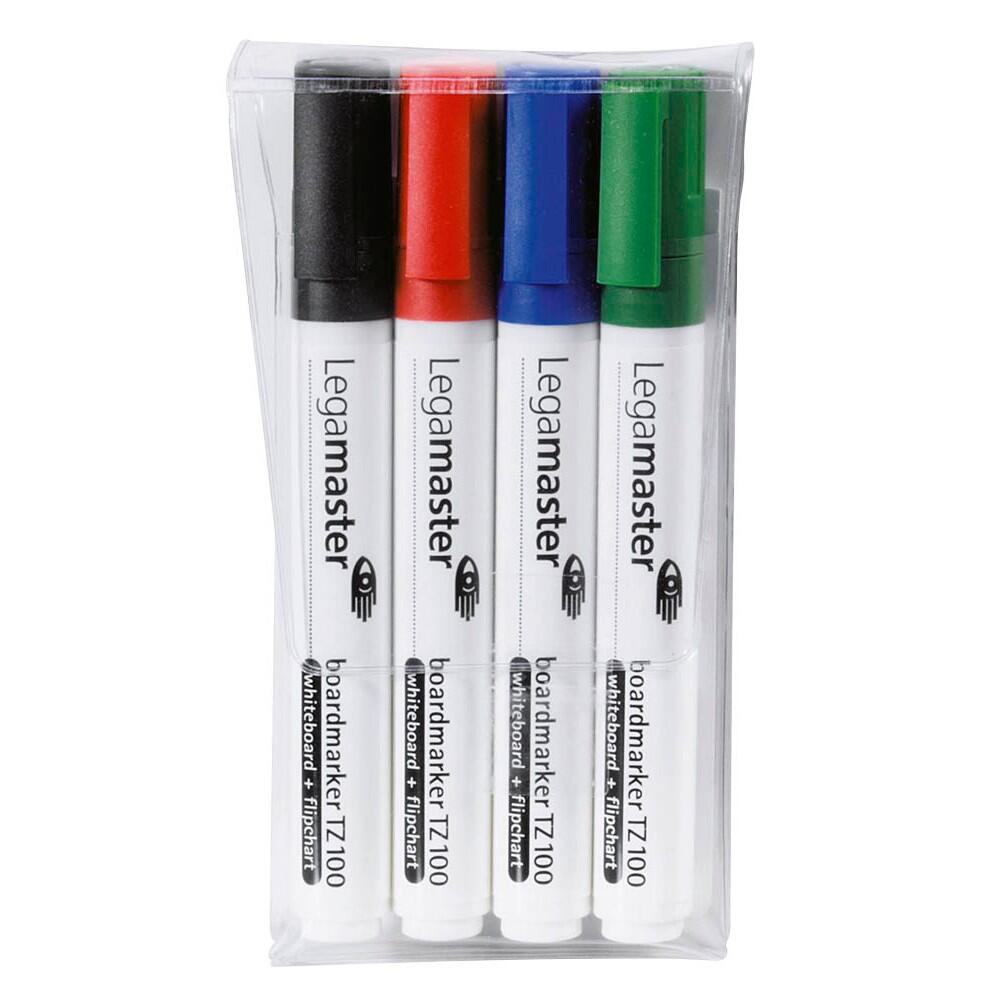Legamaster TZ 100 Whiteboard-Marker 1,5 - 3,0 mm farbsortiert - 4 Stück