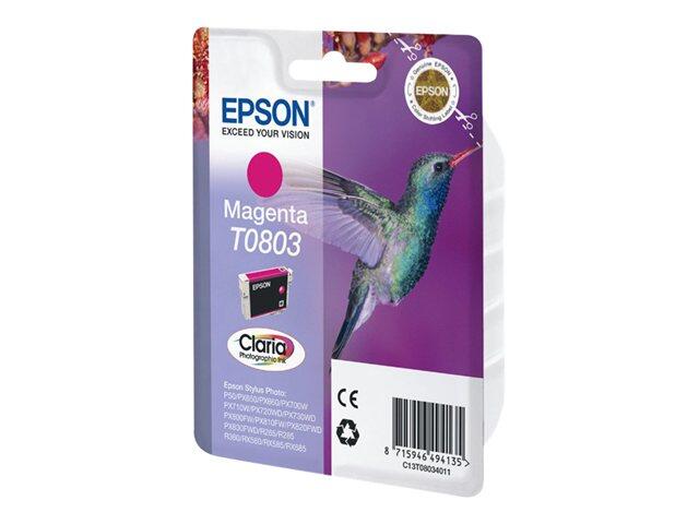 Epson Original T0802 Kolibri Druckerpatrone cyan 460 Seiten 7ml (C13T08034011)