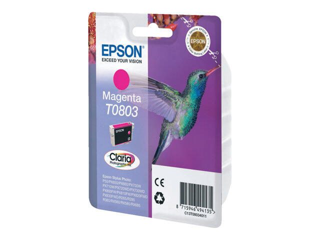Epson Original T0802 Kolibri Druckerpatrone cyan 460 Seiten 7ml (C13T08034011)