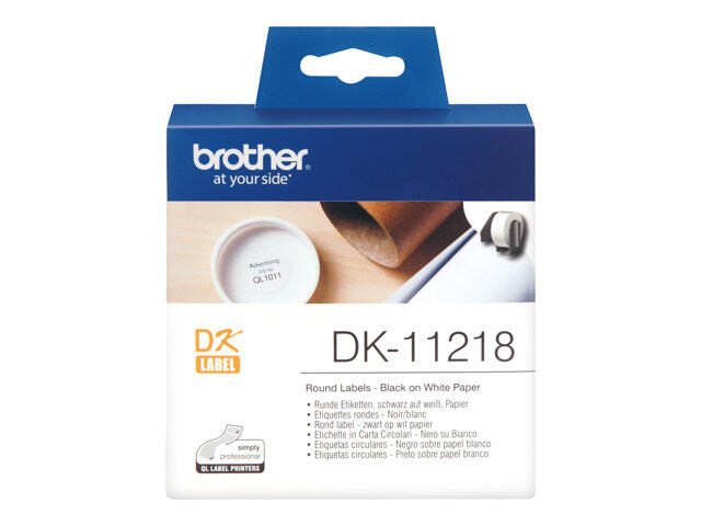 Brother DK-11218 - Etiketten - Rolle (2,4 cm) - 1000 Stck. - für QL 1050, 1050N, 1060N, 500, 500A,