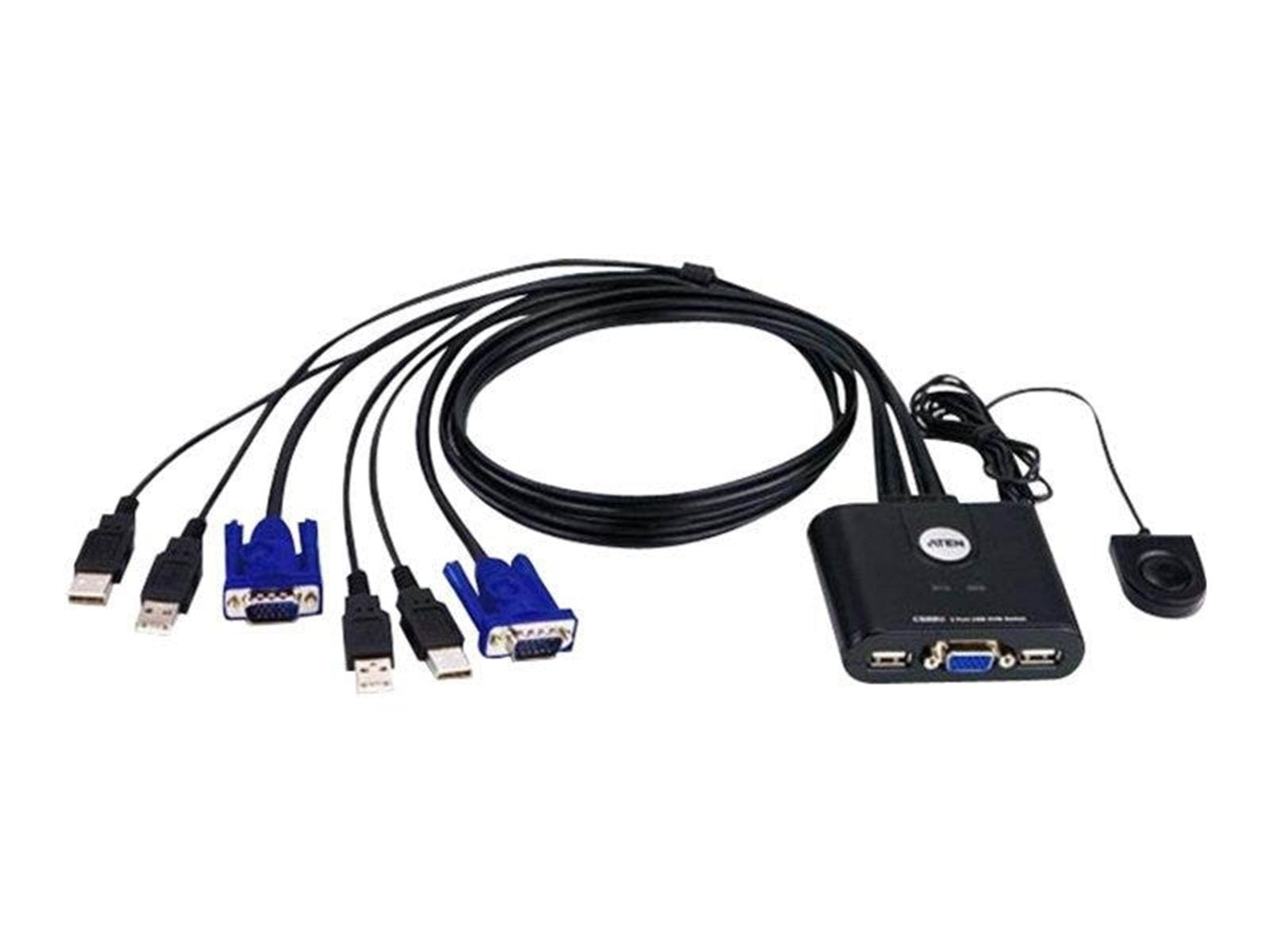 ATEN CS22U - KVM Switch - 2 Anschlüsse