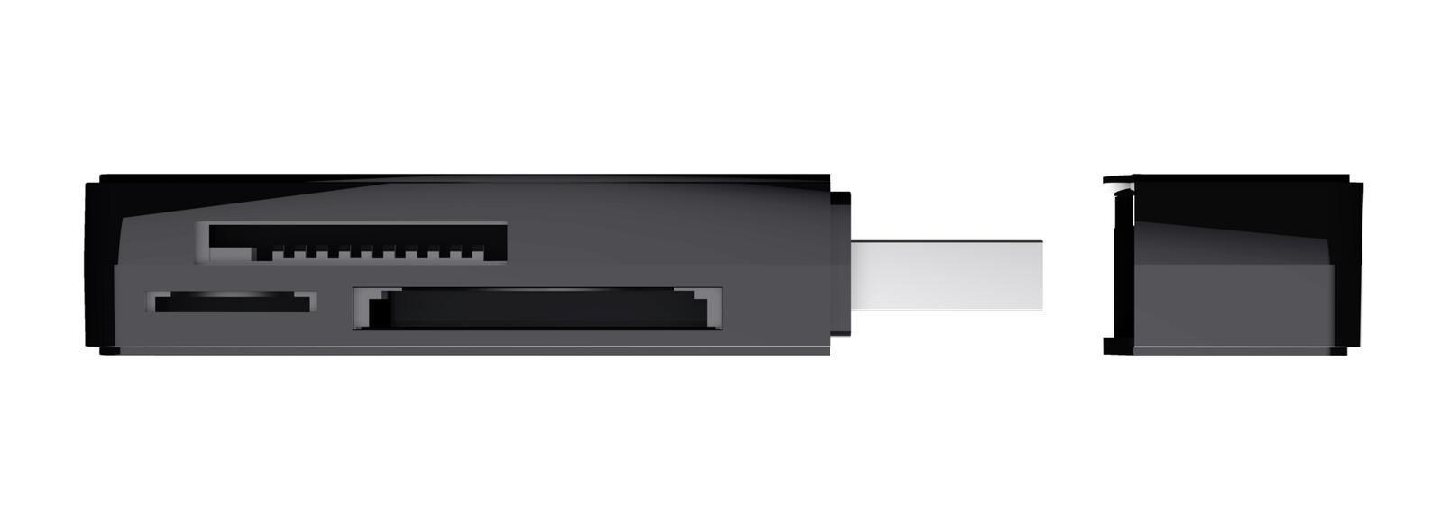 Trust Nanga Kompakter USB 3.2 Gen1- Kartenleser - Schwarz