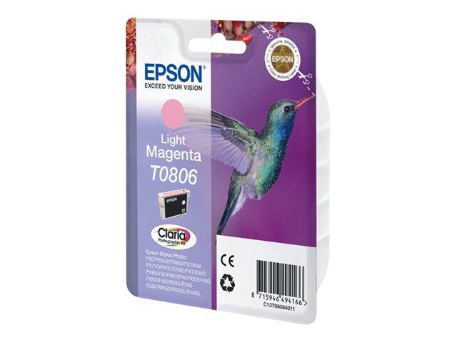 Epson Original T0806 Kolibri Druckerpatrone magenta hell 685 Seiten 7ml (C13T08064011)