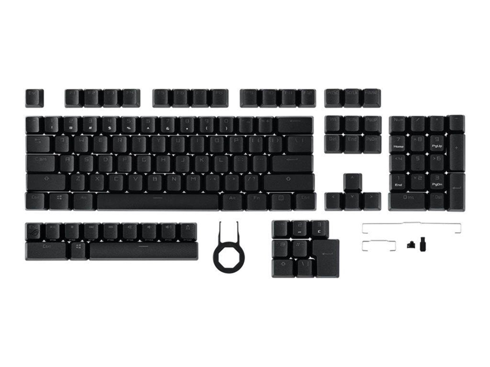 ASUS ROG PBT Keycap Set - Keycaps - Englisch - US - Schwarz
