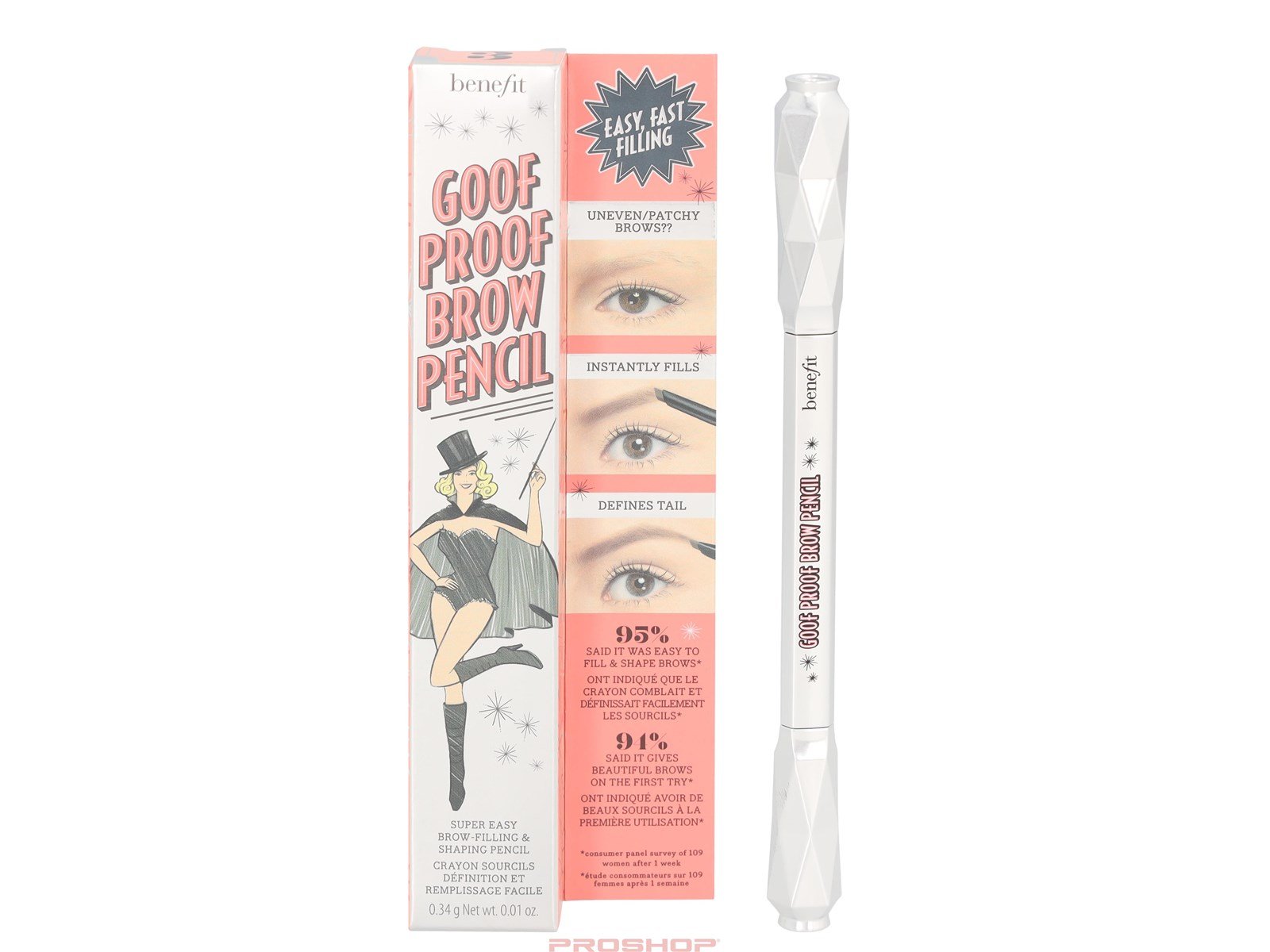 Benefit Cosmetics Goof Proof Brow Shaping Pencil - 03 Medium - 12 Hour Wear