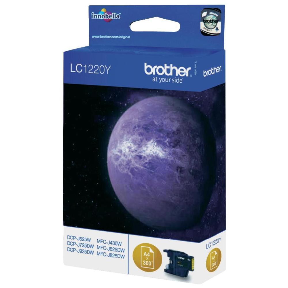 Brother Original LC-1220Y Druckerpatrone gelb 300 Seiten (LC1220Y)