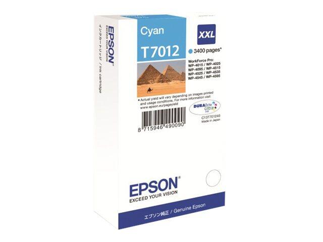 Epson Original T7012 Druckerpatrone cyan 3.400 Seiten 34ml (C13T70124010)