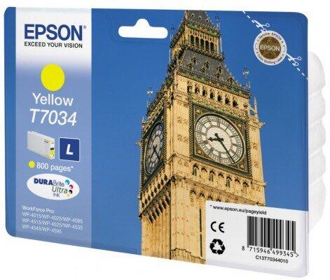 Epson Original T7034 Druckerpatrone - gelb (C13T70344010)