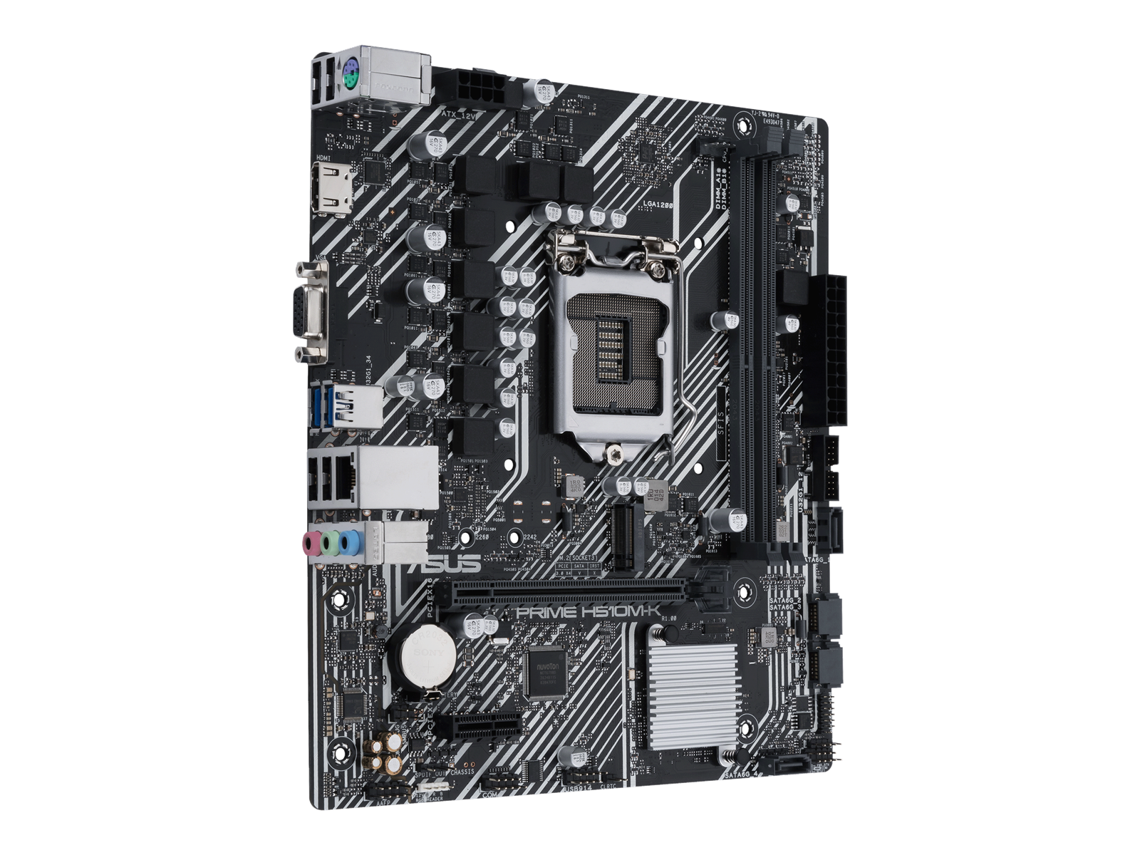 ASUS PRIME H510M-K Mainboard - Intel H510 - Intel LGA1200 socket - DDR4 RAM - Micro-ATX