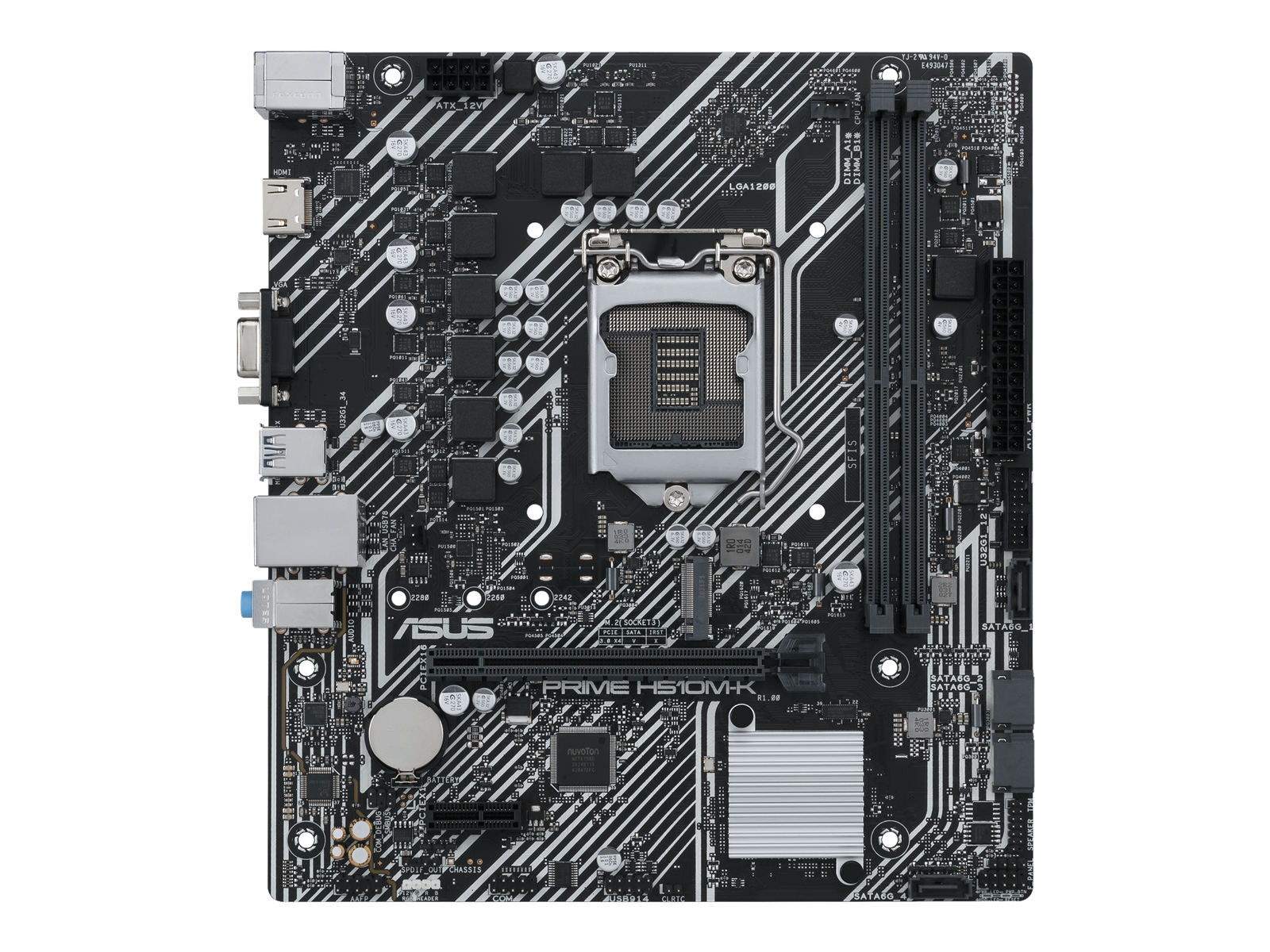 ASUS PRIME H510M-K Mainboard - Intel H510 - Intel LGA1200 socket - DDR4 RAM - Micro-ATX
