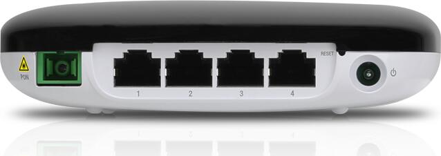 Ubiquiti UFiber GPON Terminal mit WLAN Router WiFi 4 und 4-Port Switch