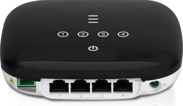 Ubiquiti UFiber GPON Terminal mit WLAN Router WiFi 4 und 4-Port Switch