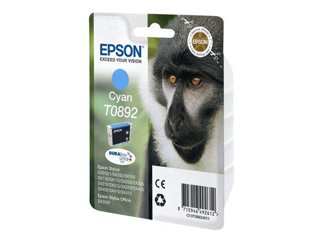Epson Original T0892 Druckerpatrone cyan Blister 275 Seiten 4ml (8715946492612)