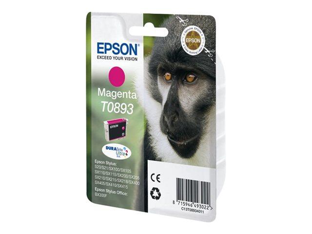 Epson Original T0893 Druckerpatrone magenta 155 Seiten 4ml (C13T08934011)