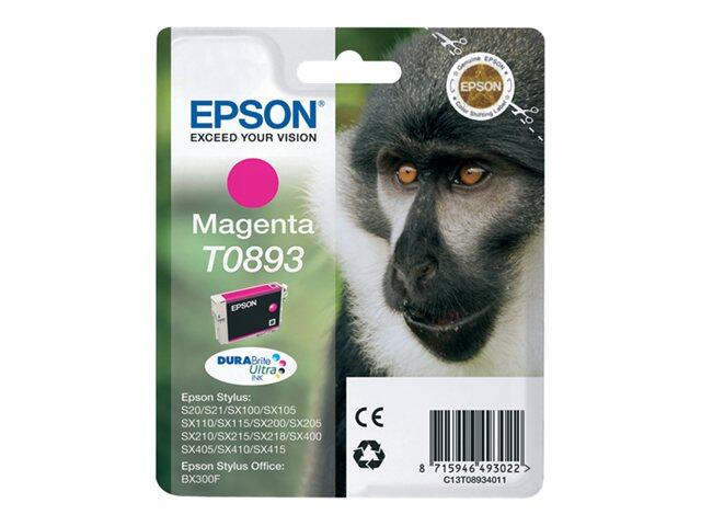 Epson Original T0893 Druckerpatrone magenta 155 Seiten 4ml (C13T08934011)