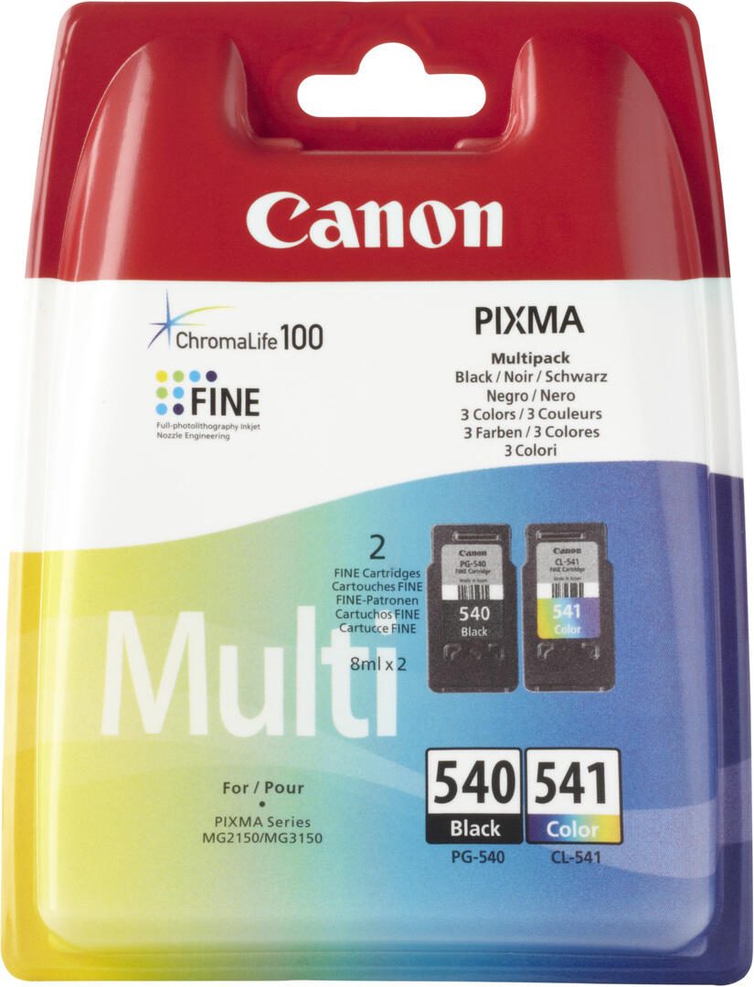 Canon Original PG-540/ CL-541 Druckerpatronen 2er-Pack - BK/C/M/Y