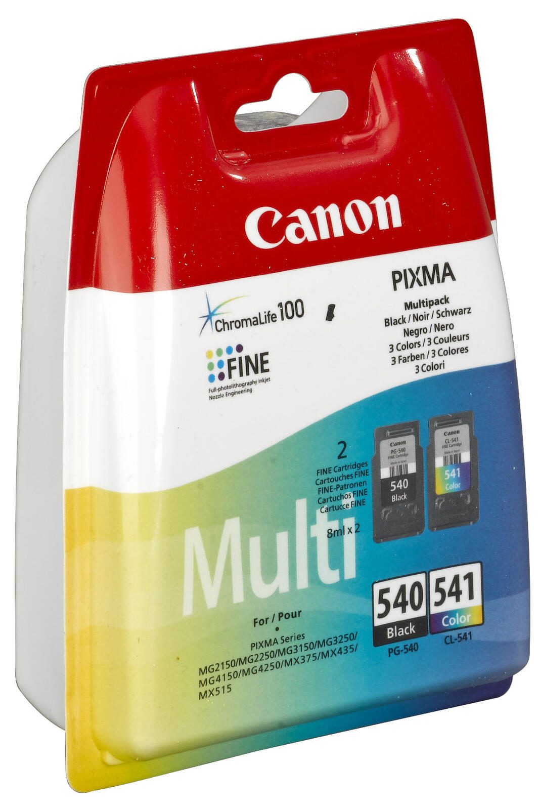 Canon Original PG-540/ CL-541 Druckerpatronen 2er-Pack - BK/C/M/Y