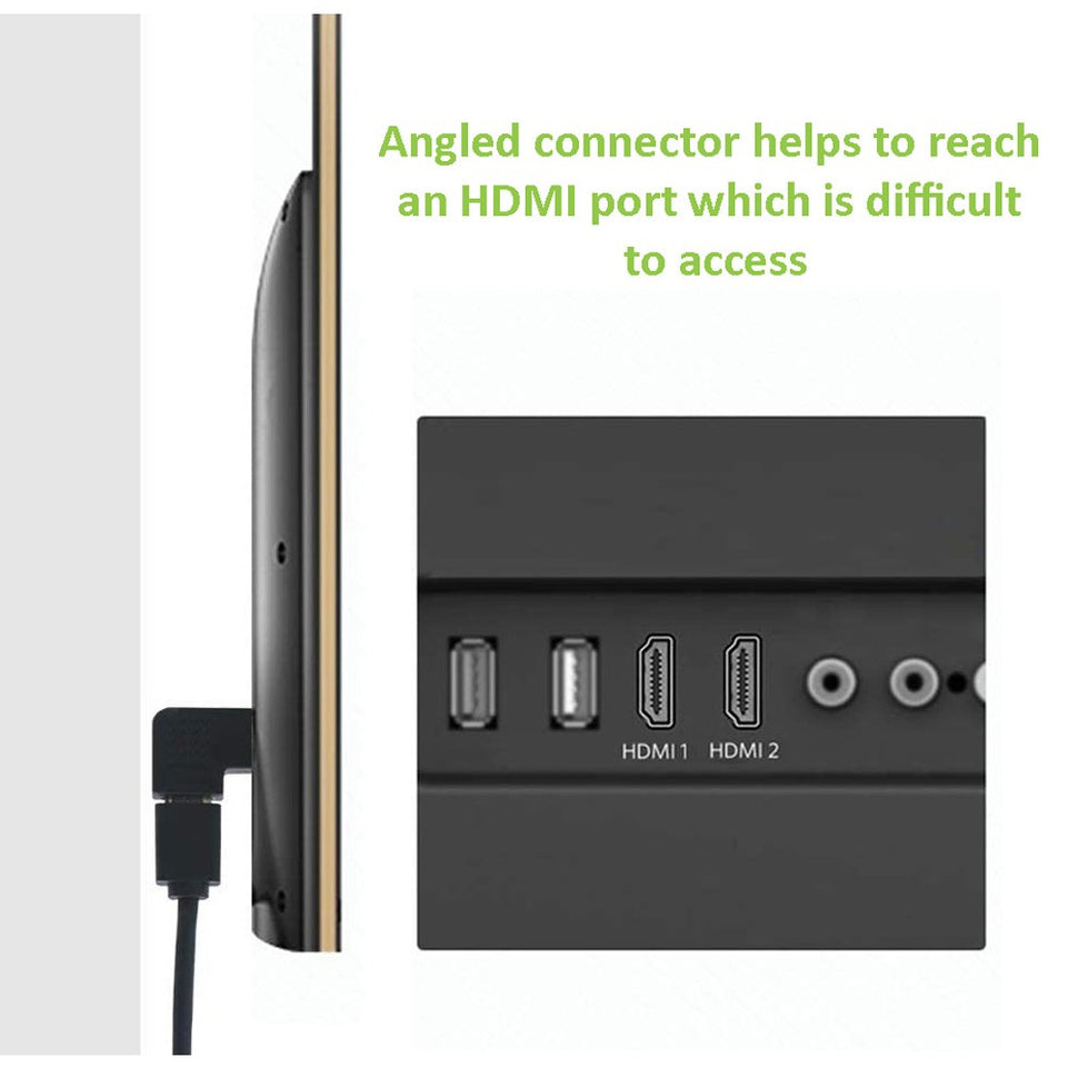 Techly HDMI Adapter Stecker/Buchse 270°