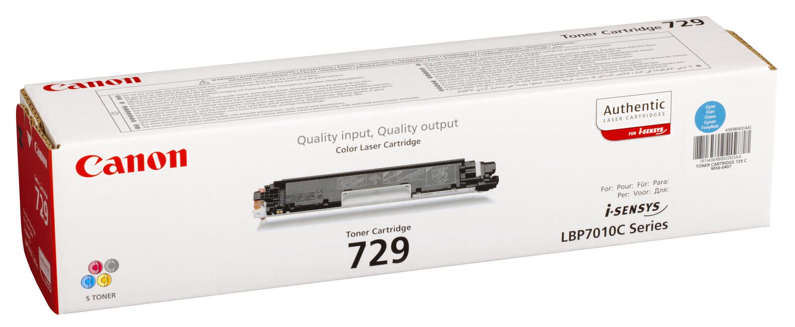 Canon Original Toner 729C cyan 1.000 Seiten (4369B002)