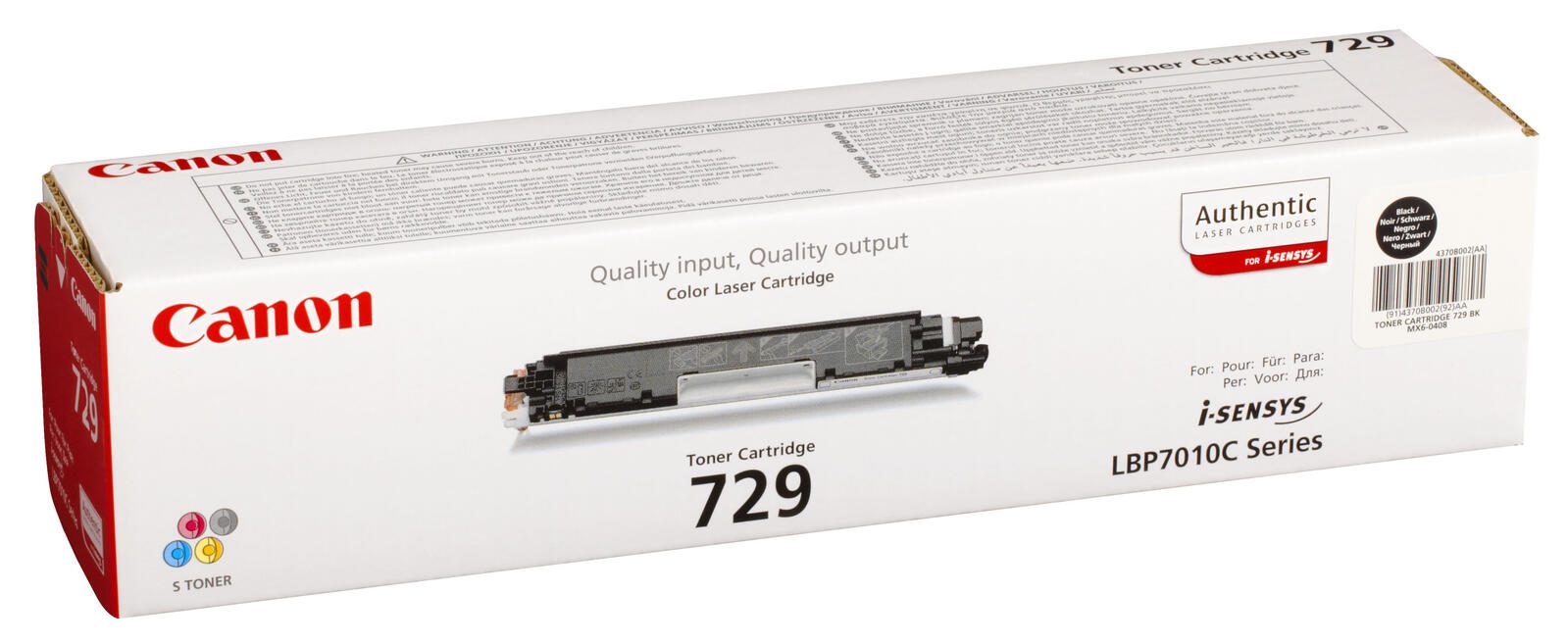 Canon Original Toner 729BK schwarz 1.200 Seiten (4370B002)