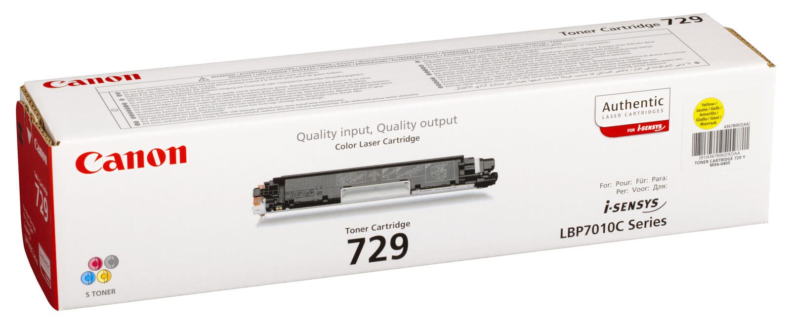 Canon Original Toner 729Y gelb 1.000 Seiten (4367B002)