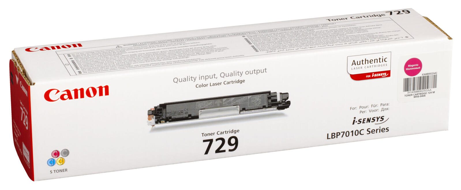Canon Original Toner 729M magenta 1.000 Seiten (4368B002)