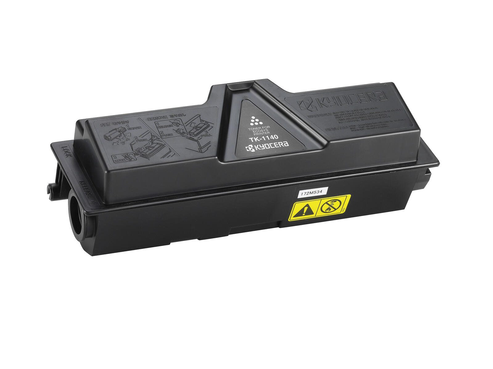 Kyocera Original TK-1140 Toner schwarz 7.200 Seiten (1T02ML0NL0) für FS-1035MFP/DP, 1135MFP, ECOSYS M2035dn, M2535dn
