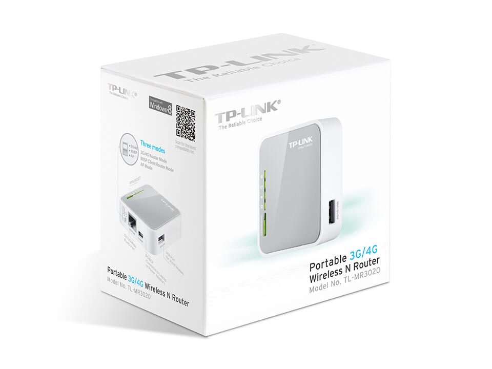 TP-LINK TL-MR3020 Tragbarer 3G/4G -WLAN-N-Router