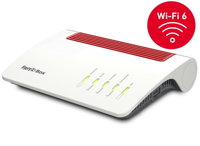 AVM FRITZBox 7590 AX Wireless Router DSL-Modem 4-Port-Switch GigE WiFi6 Dual-Band