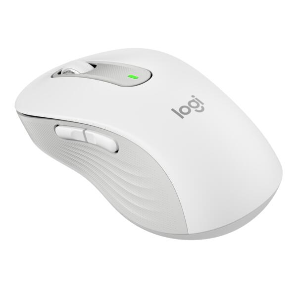 Logitech Signature M650L Large Off-White Wireless Maus für die rechte Hand (for Business)