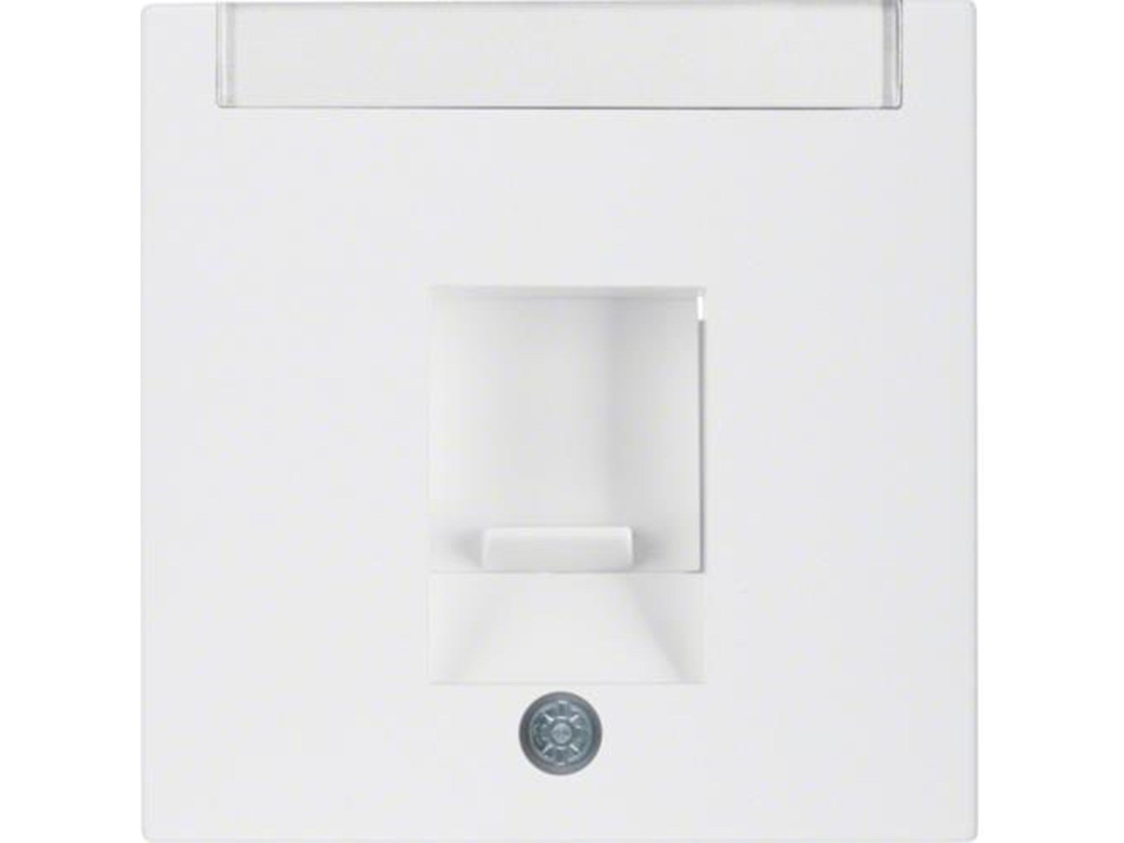 Berker Centre plate with dust protection polar white
