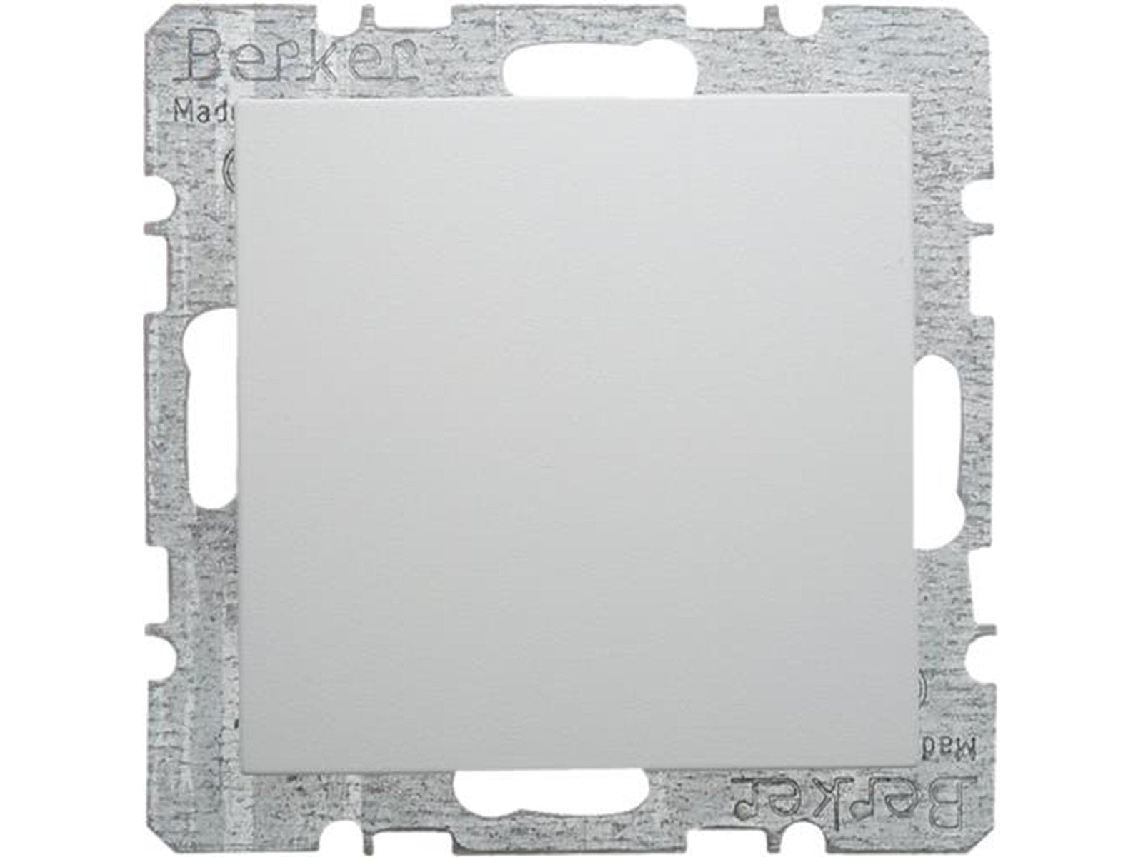 Berker Blind plug with centre plate s1/b3/b7 p white