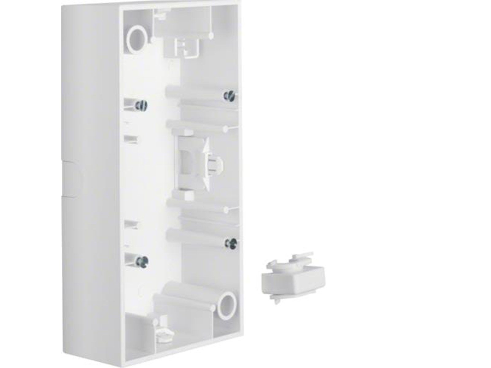 Berker Surface mounted housing 2gang s1 polar white