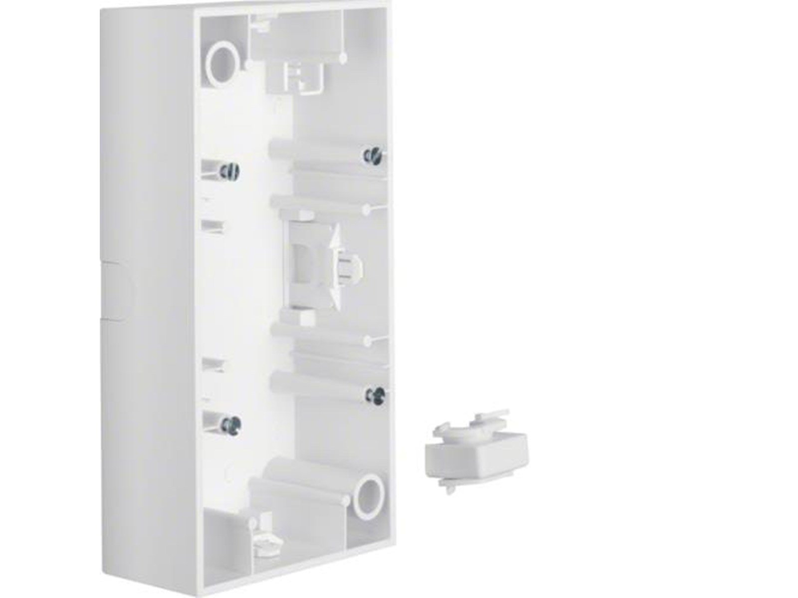 Berker Surface mounted housing 2gang s1 polar white