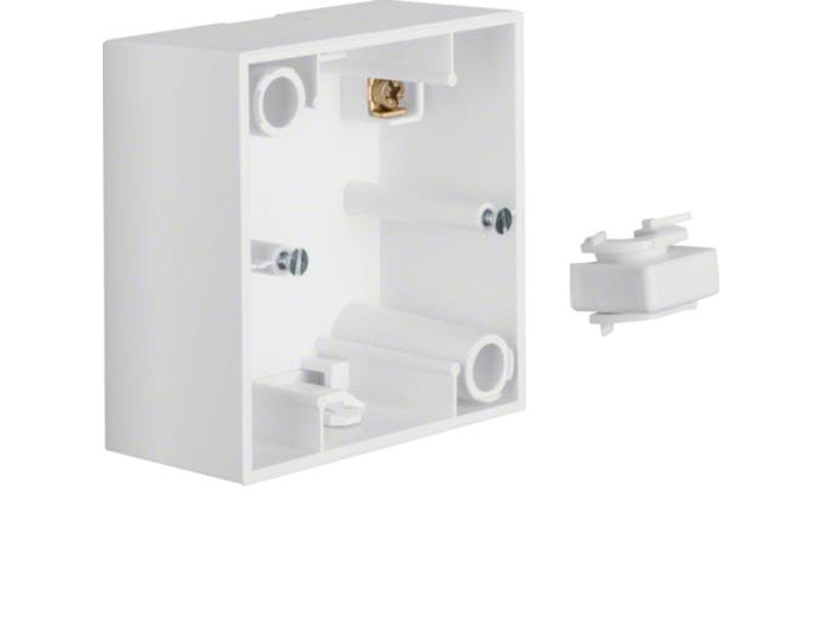 Berker Surface mounted housing 1gang s1 polar white