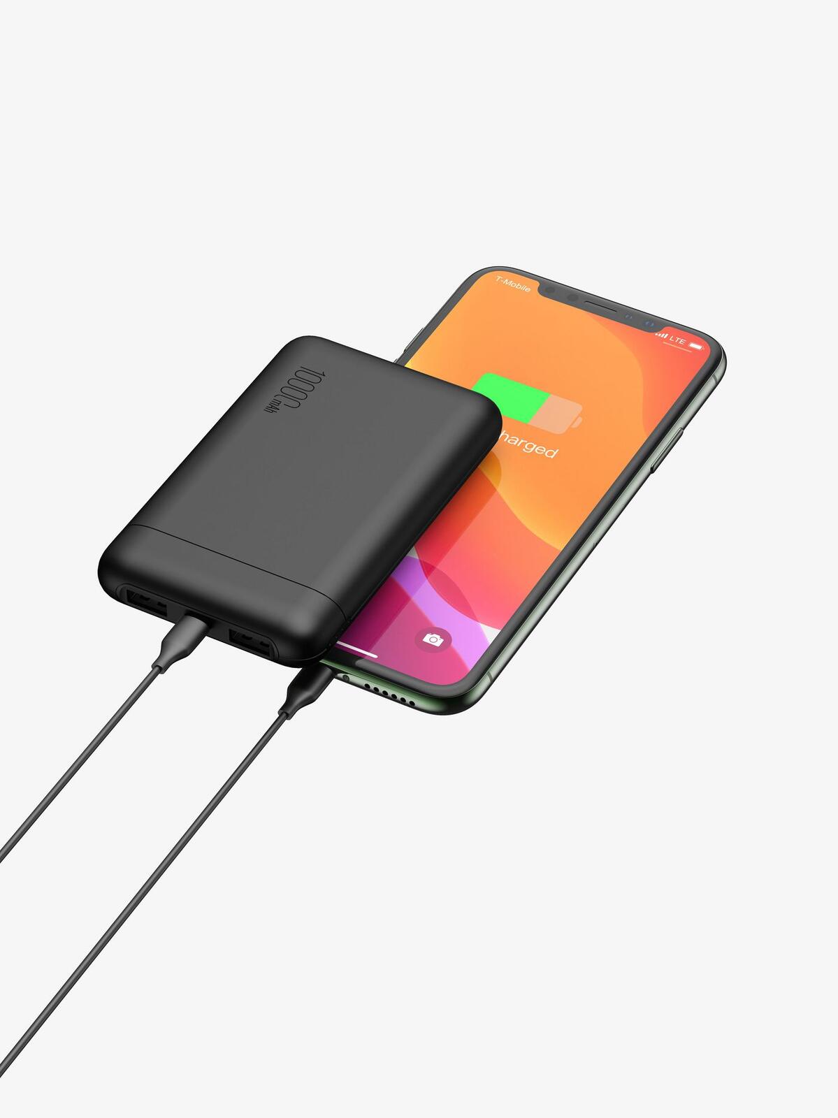 eSTUFF Powerbank Lithium Polymer (LiPo) 10.000 mAh - Schwarz