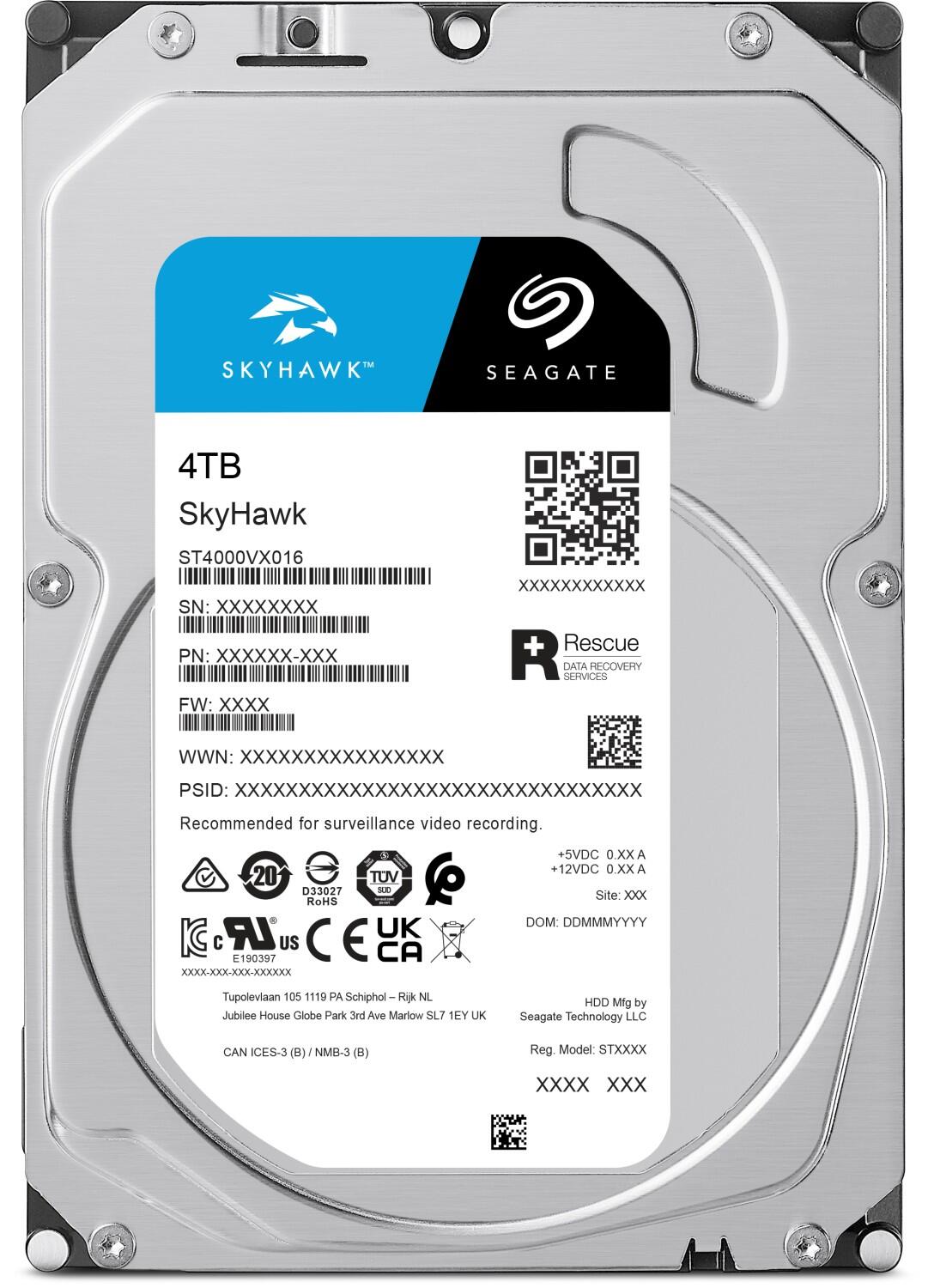 Seagate SkyHawk +Rescue - 4TB