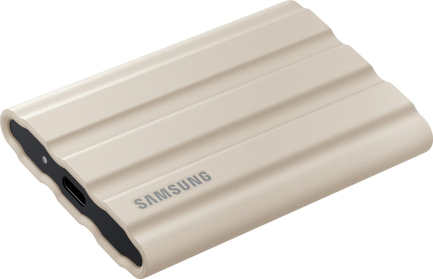 Samsung T7 Shield 1TB - Beige für PC/Mac