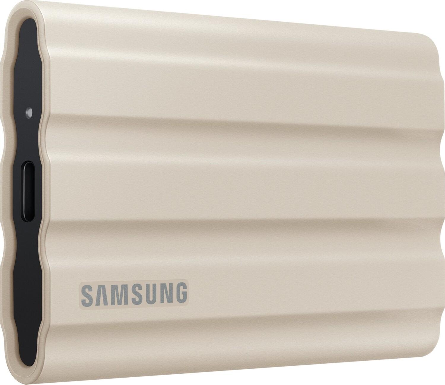 Samsung T7 Shield 1TB - Beige für PC/Mac