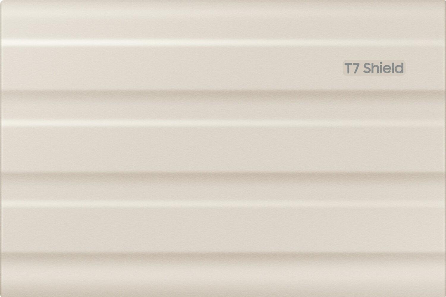Samsung T7 Shield 1TB - Beige für PC/Mac
