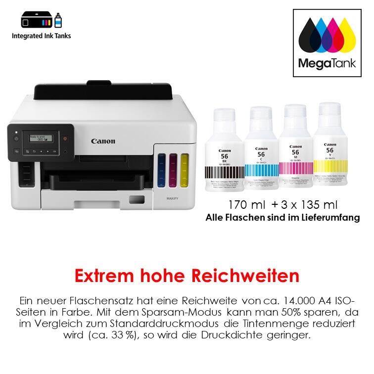 Canon MAXIFY GX5050 MegaTank Tintenstrahldrucker