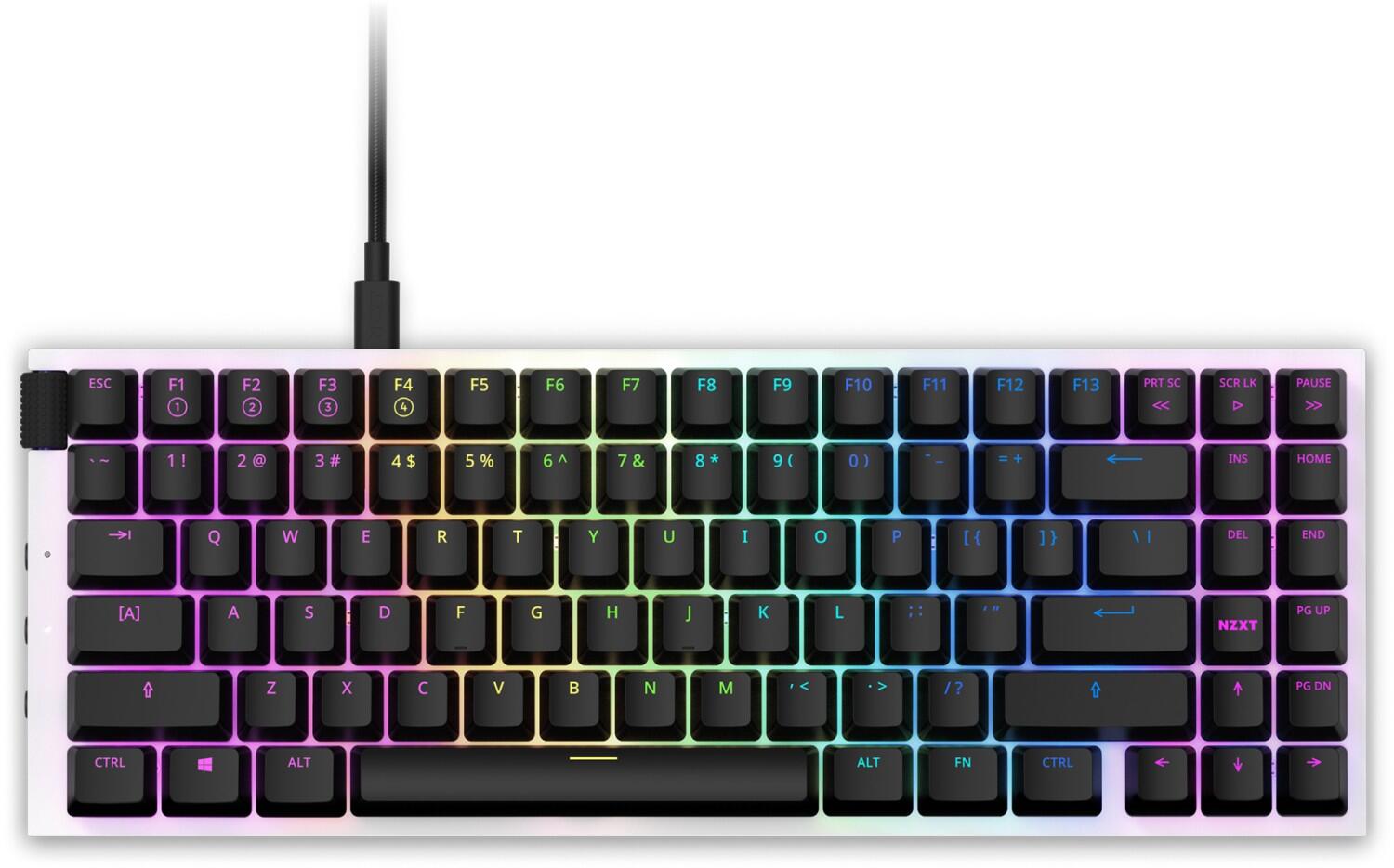 NZXT Function MiniTKL Weiß Tastatur