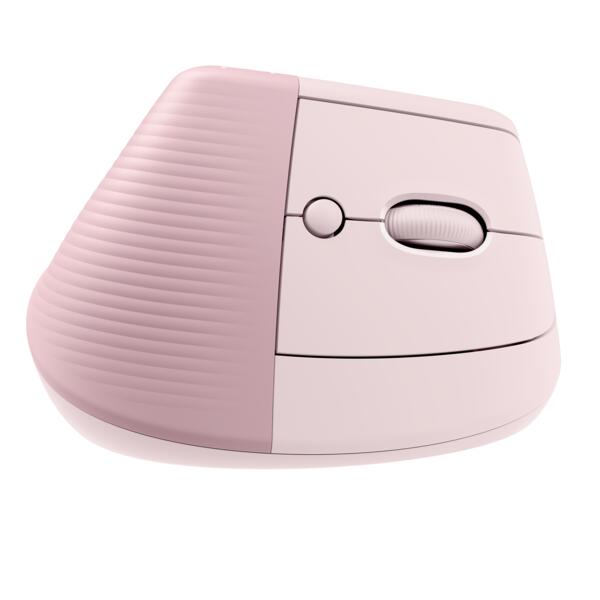Logitech Lift ergonomische vertikale Maus für Rechtshänder (kabellos, pink)