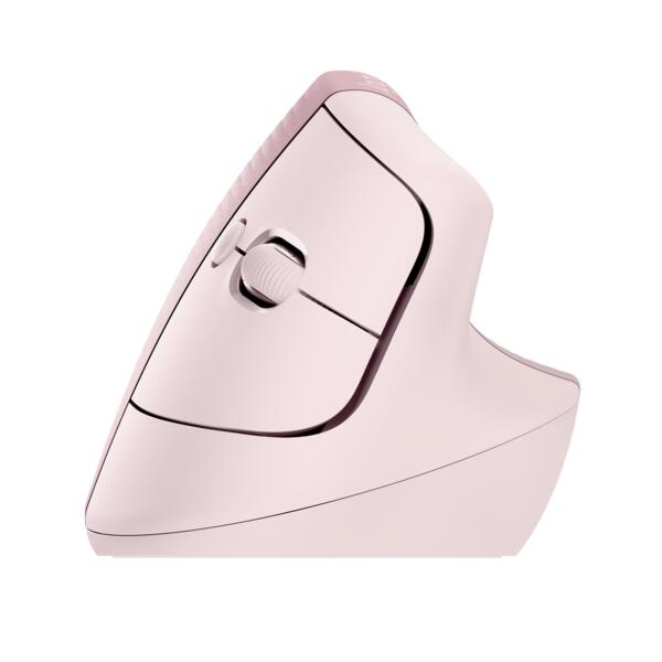 Logitech Lift ergonomische vertikale Maus für Rechtshänder (kabellos, pink)