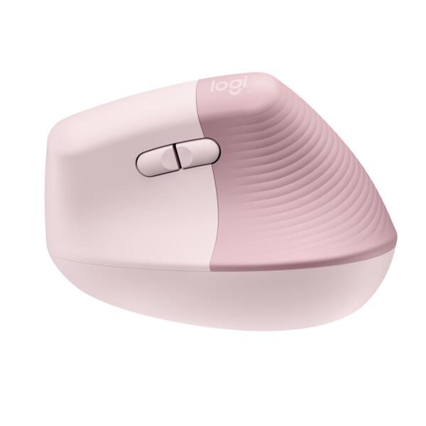 Logitech Lift ergonomische vertikale Maus für Rechtshänder (kabellos, pink)