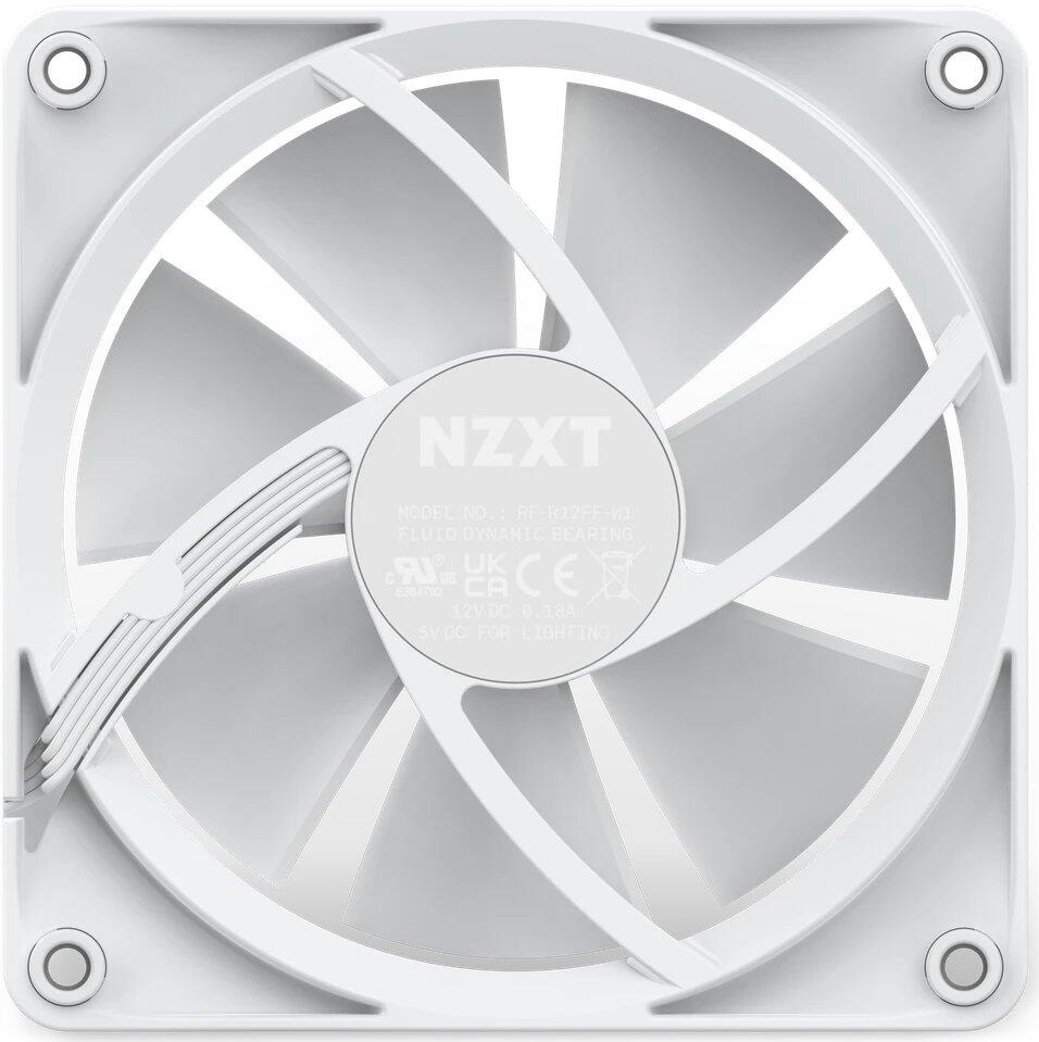 NZXT F120 RGB, Gehäuselüfter, Matt Weiß (120mm, LED)