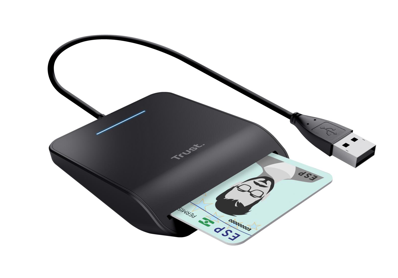 Trust Primo Smartcard-Lesegerät - Schwarz