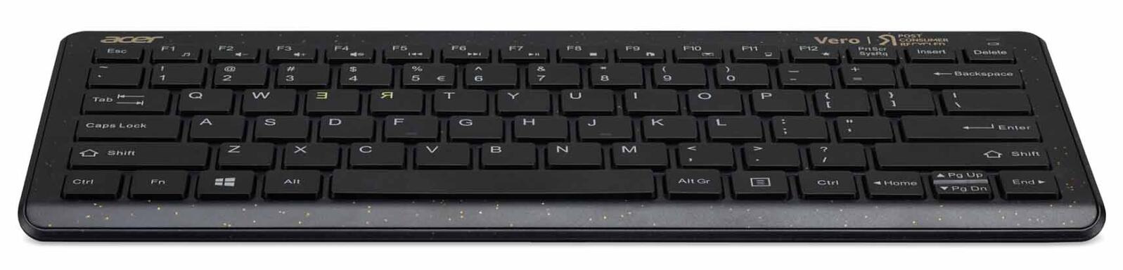 Acer Vero Combo Set AAK125 antimikrobielle drahtlose Tastatur und Macaron Maus schwarz